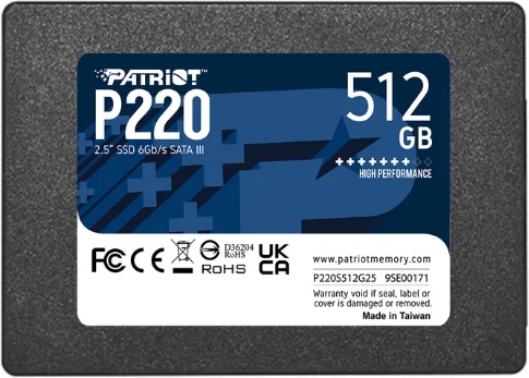 SSD диск Patriot P220 (512Gb) - фото1