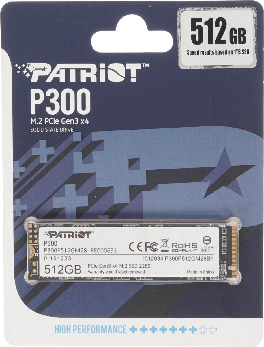SSD диск Patriot P300 (512Gb) фото-3 SSD диск Patriot P300 (512Gb) фото-3