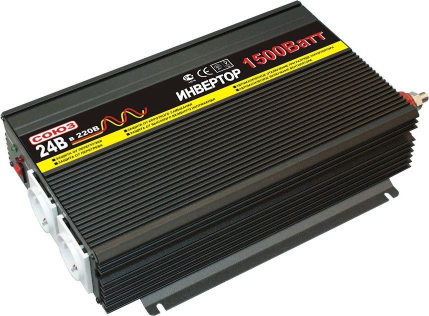 Инвертор СОЮЗ PI-1500W/12V - фото1 Инвертор СОЮЗ PI-1500W/12V - фото1