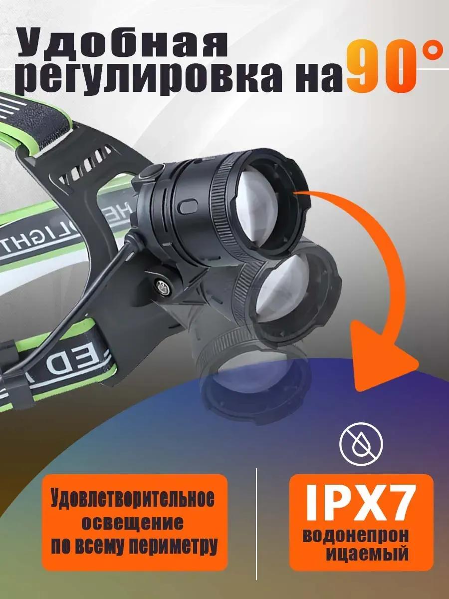 Налобный фонарь с датчиком движения PM-60TG 600W - фото2