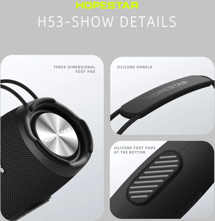 Портативная bluetooth колонка HopeStar H53 - фото2 Портативная bluetooth колонка HopeStar H53 - фото2