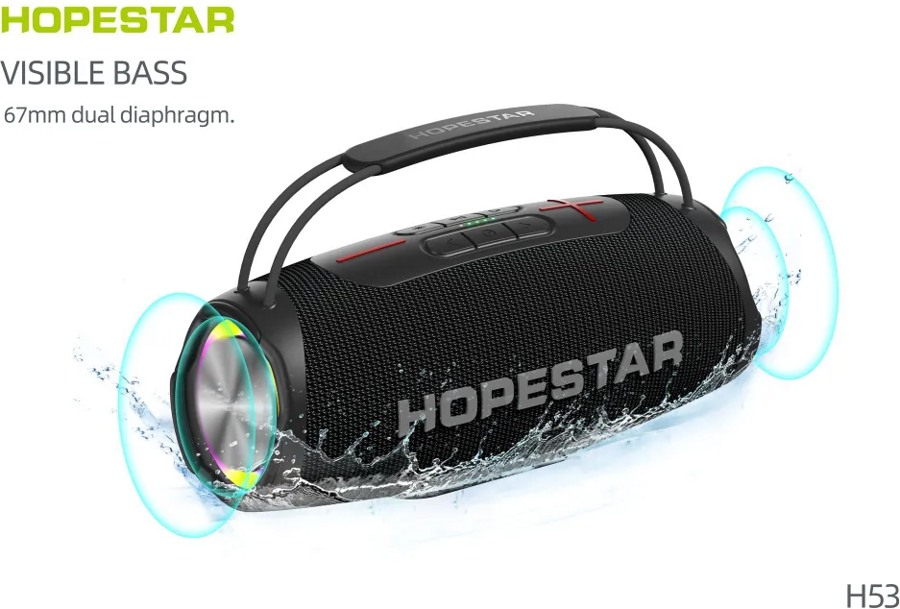 Портативная bluetooth колонка HopeStar H53 фото-3