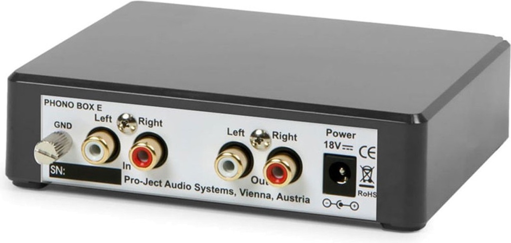Фонокорректор Pro-Ject Phono Box E (черный) - фото2 Фонокорректор Pro-Ject Phono Box E (черный) - фото2