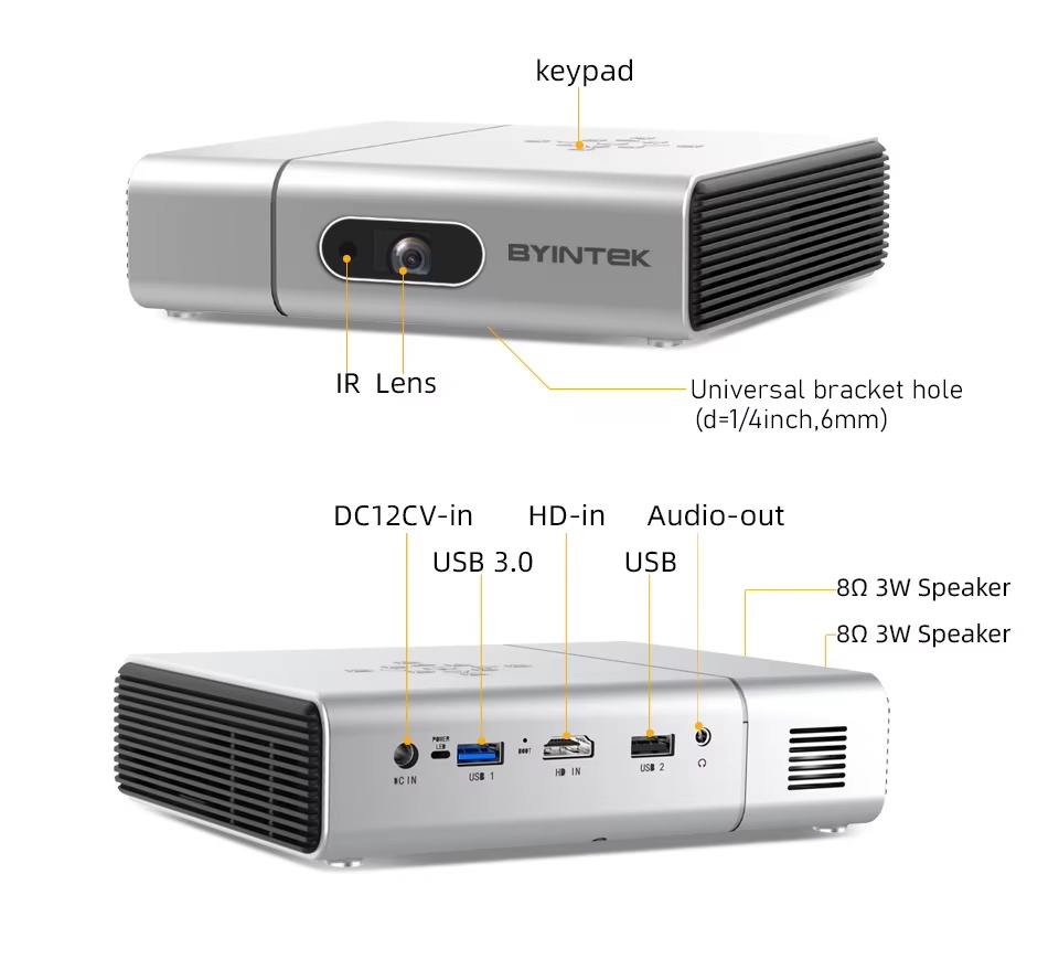 Проектор BYINTEK U50 Pro - фото2 Проектор BYINTEK U50 Pro - фото2