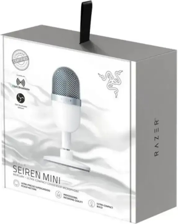 Микрофон Razer Seiren Mini Mercury (белый) фото-3
