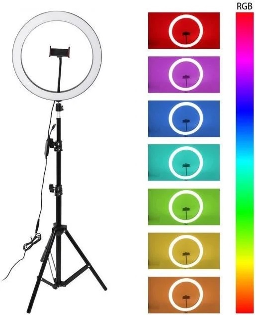 Кольцевая лампа светодиодная RGB LED WH32 - фото2