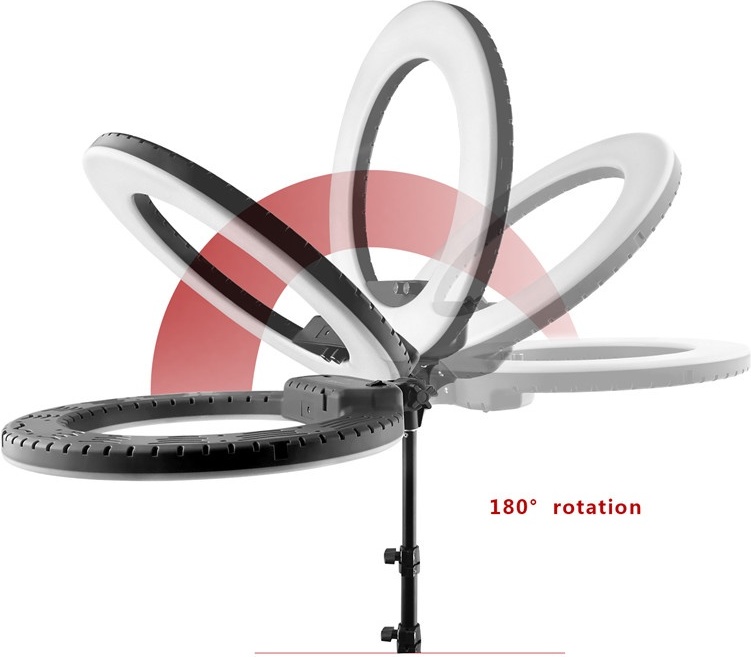 Кольцевая лампа светодиодная RGB MJ33  33см фото-3