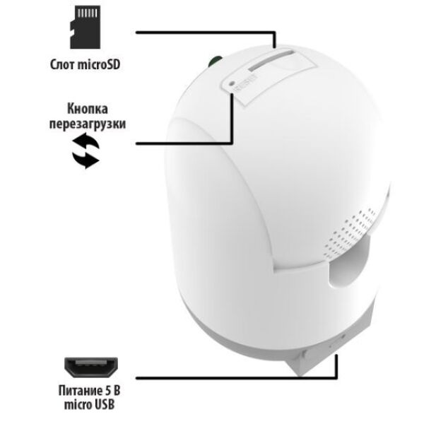 Wi-Fi камера Ritmix IPC-220-Tuya - фото2 Wi-Fi камера Ritmix IPC-220-Tuya - фото2