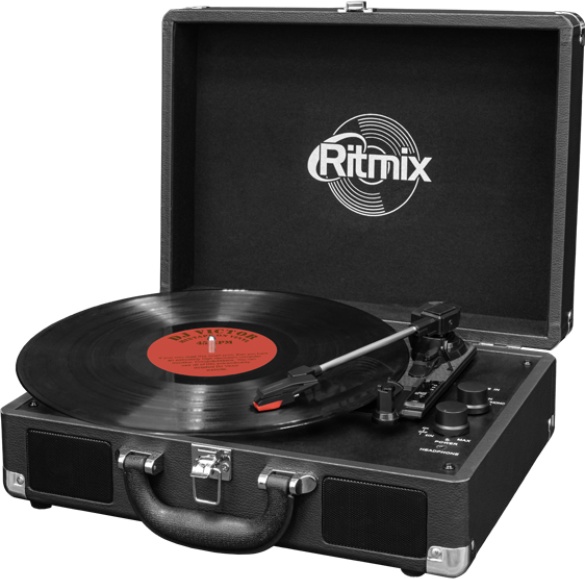 Виниловый проигрыватель Ritmix LP-120B (черный) - фото1 Виниловый проигрыватель Ritmix LP-120B (черный) - фото1