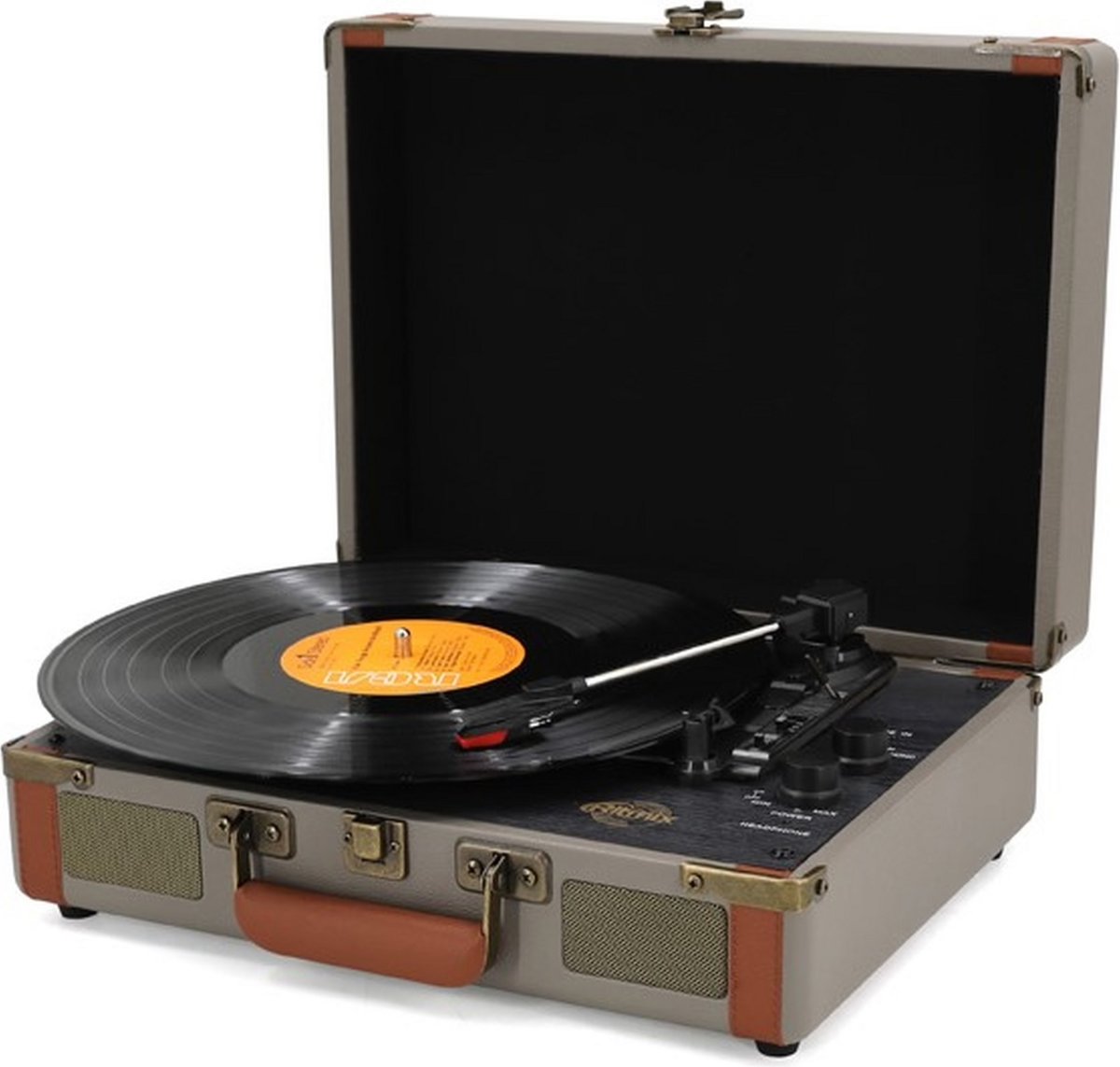 Виниловый проигрыватель Ritmix LP-130B (серый) - фото1 Виниловый проигрыватель Ritmix LP-130B (серый) - фото1
