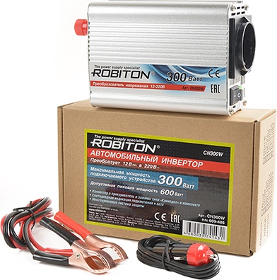 Инвертор 12V-220V ROBITON CN300W 300W - фото2