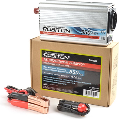 Инвертор 12V-220V ROBITON CN550W 550W - фото2