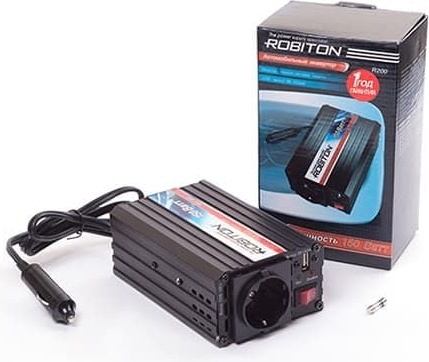 Инвертор 12V-220V ROBITON R200 150W с USB выходом фото-2 Инвертор 12V-220V ROBITON R200 150W с USB выходом фото-2