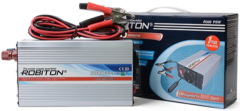 Инвертор 12V-220V ROBITON R300 PSW 300W с чистой синусоидой BL1 фото-2 Инвертор 12V-220V ROBITON R300 PSW 300W с чистой синусоидой BL1 фото-2