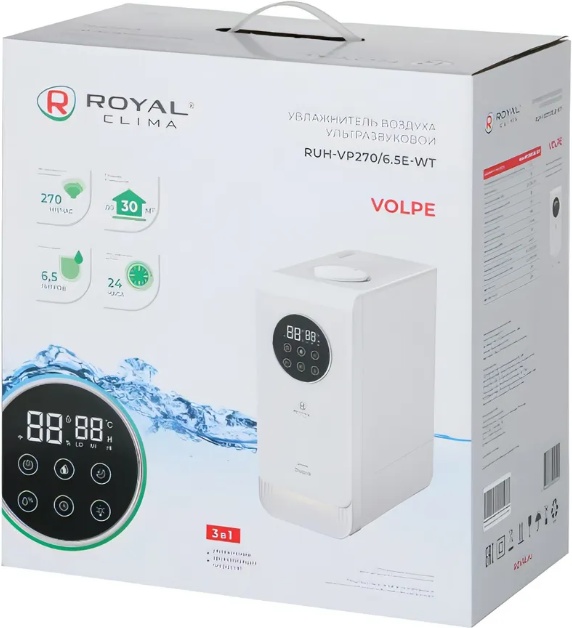 Увлажнитель воздуха Royal Clima RUH-VP270/6.5E-WT фото-3