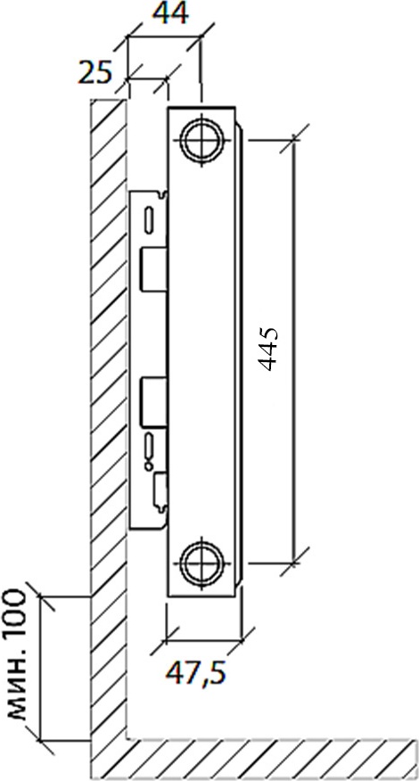 Радиатор Royal Thermo Compact C11-500-700 RAL9016 - фото2