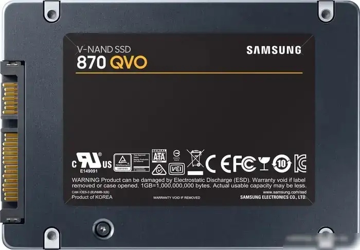 SSD диск Samsung 870 QVO (2Tb)  MZ-77Q2T0BW фото-3