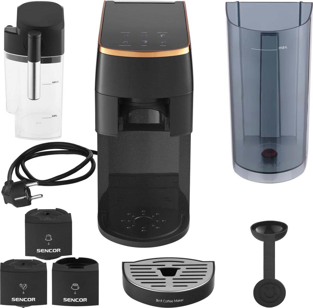 Кофемашина Sencor SCC 3000 BK - фото2