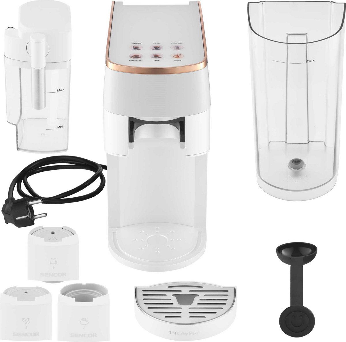 Кофемашина Sencor SCC 3001 WH - фото2