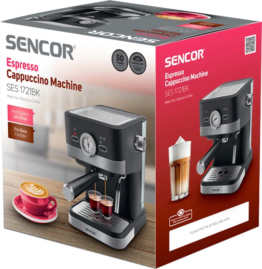 Кофемашина Sencor SES 1721 BK фото-3