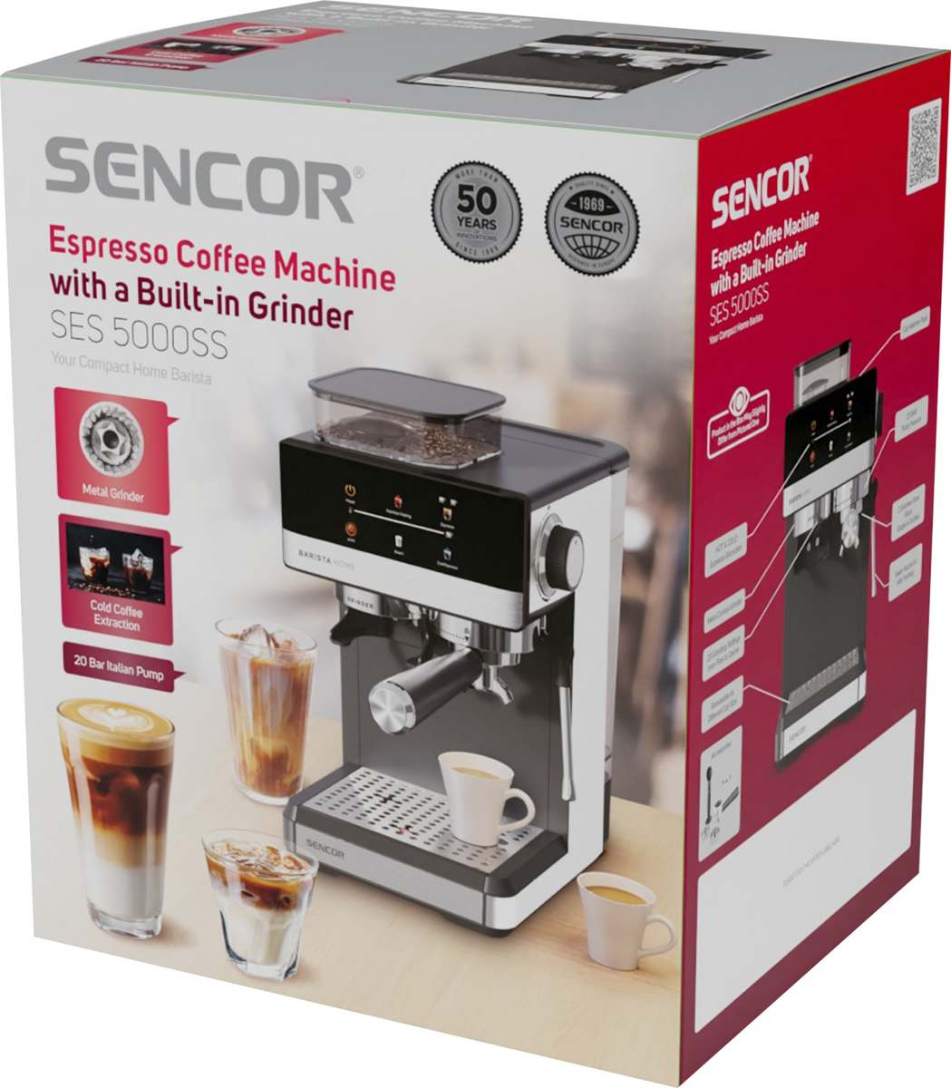 Кофемашина Sencor SES 5000 SS фото-3