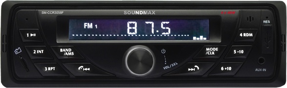 Автомагнитола Soundmax SM-CCR3058F (черный) - фото1 Автомагнитола Soundmax SM-CCR3058F (черный) - фото1