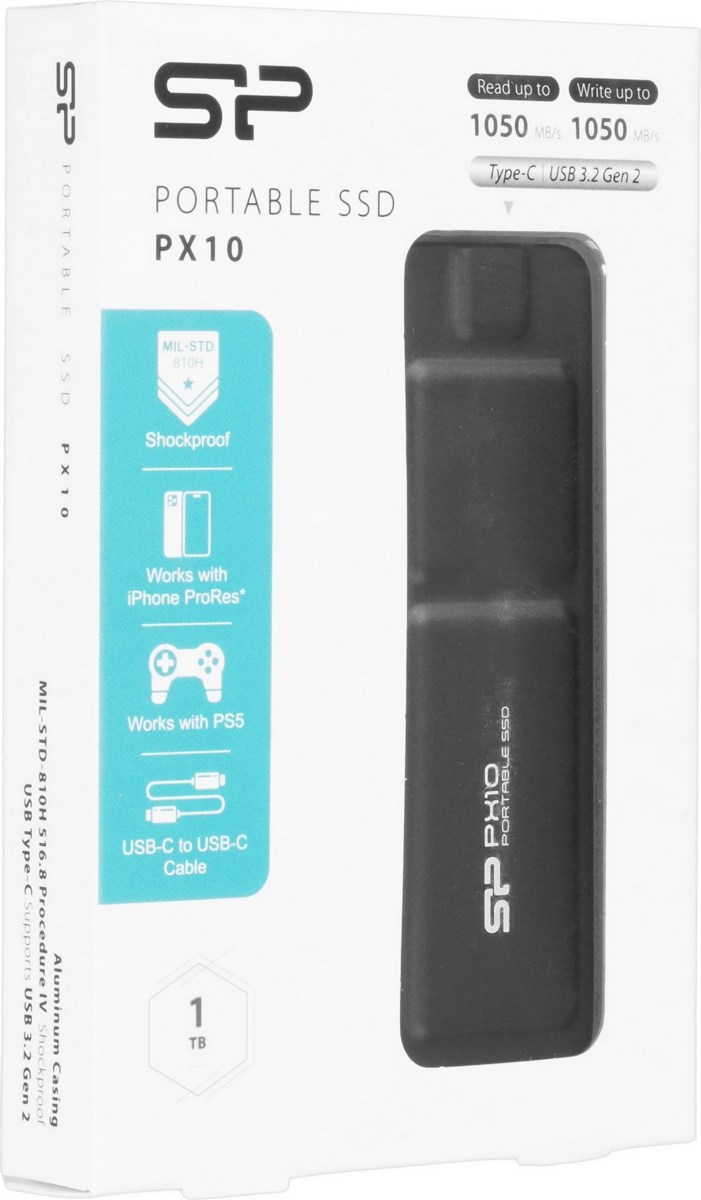 Внешний жесткий диск SSD Silicon-Power SP010TBPSDPX10CK (1Tb) фото-3