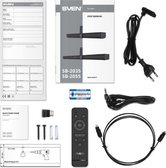 Саундбар SVEN SB-2035 фото-3 Саундбар SVEN SB-2035 фото-3