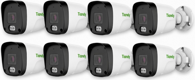 Комплект IP видеонаблюдения Tiandy на 8 камер 2Mp (уличный) фото-3 Комплект IP видеонаблюдения Tiandy на 8 камер 2Mp (уличный) фото-3