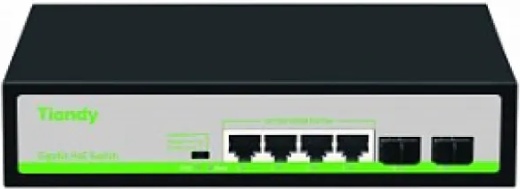 Коммутатор Tiandy TC-P3S06 Spec:H/0402/AT/60 (4хPoE, 2хSFP) Коммутатор Tiandy TC-P3S06 Spec:H/0402/AT/60 (4хPoE, 2хSFP)