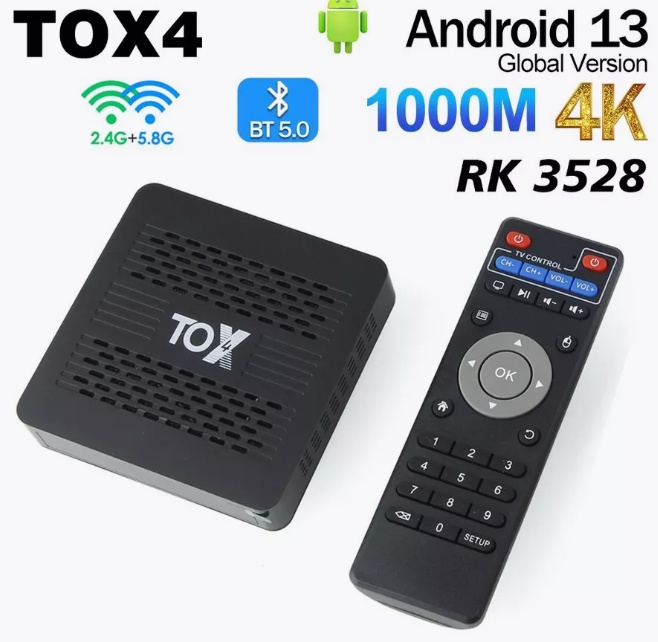 Смарт тв приставка TOX4 4/32GB - фото1 Смарт тв приставка TOX4 4/32GB - фото1