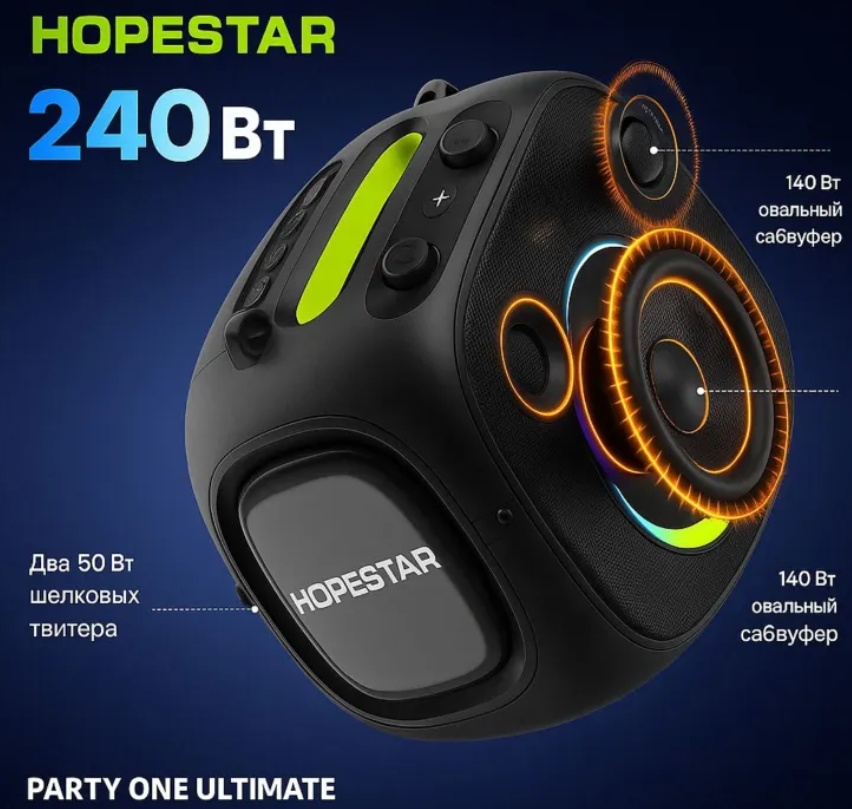 Колонка беспроводная Hopestar PARTY ONE ULTIMATE фото-3