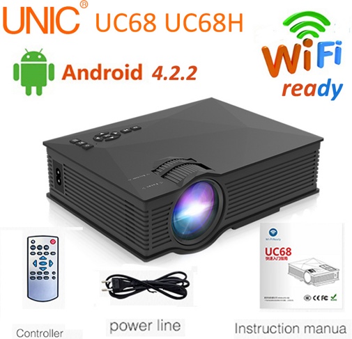 Мини LED проектор Unic UC 68 с WiFi - фото1 Мини LED проектор Unic UC 68 с WiFi - фото1