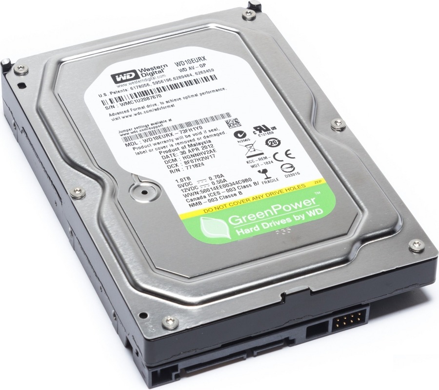 Жесткий диск WD AV-GP 1TB (WD10EURX) - фото1 Жесткий диск WD AV-GP 1TB (WD10EURX) - фото1