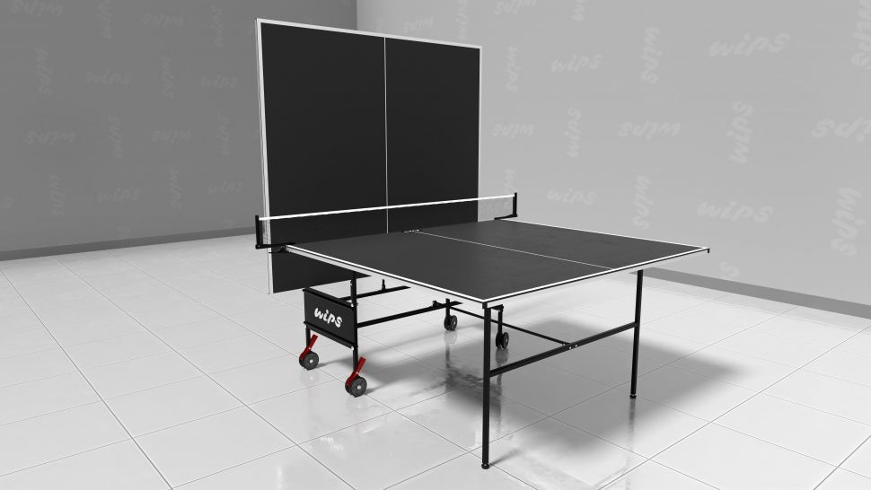 Стол теннисный всепогодный композитный WIPS Roller Outdoor Composite 61080 СТ-ВКР (графит) - фото2