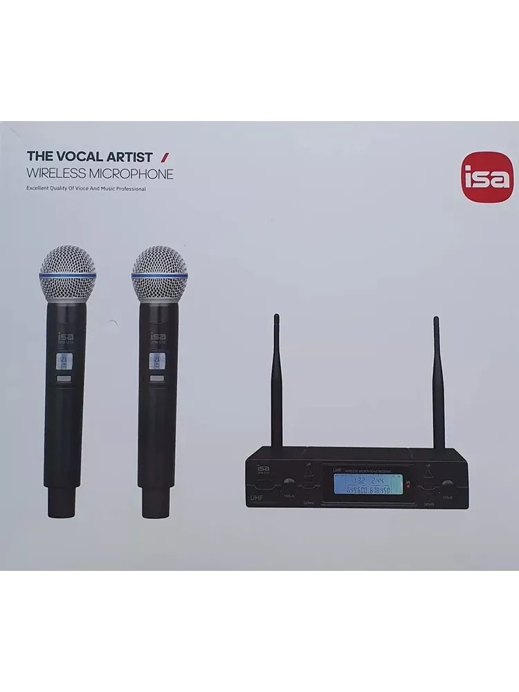 Комплект вокальных беспроводных микрофонов WM-U16 ISA с ресивером - фото2