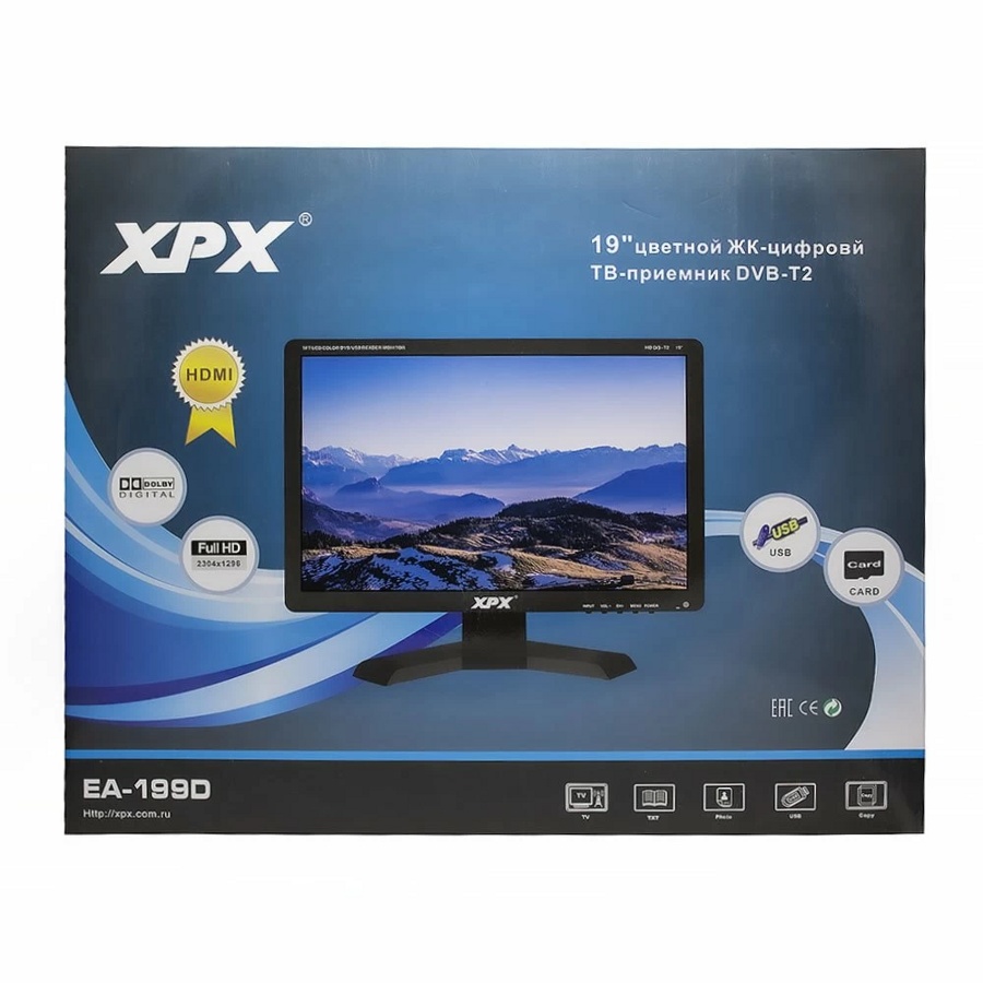 Портативный телевизор XPX EA-199D - фото1 Портативный телевизор XPX EA-199D - фото1