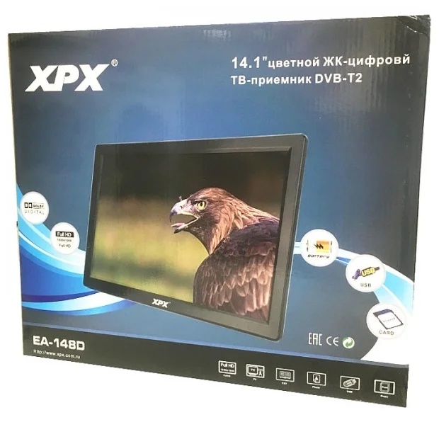 Портативный телевизор XPX EA-148D - фото2 Портативный телевизор XPX EA-148D - фото2